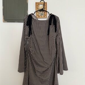 Cider Mini Dress in Black and White